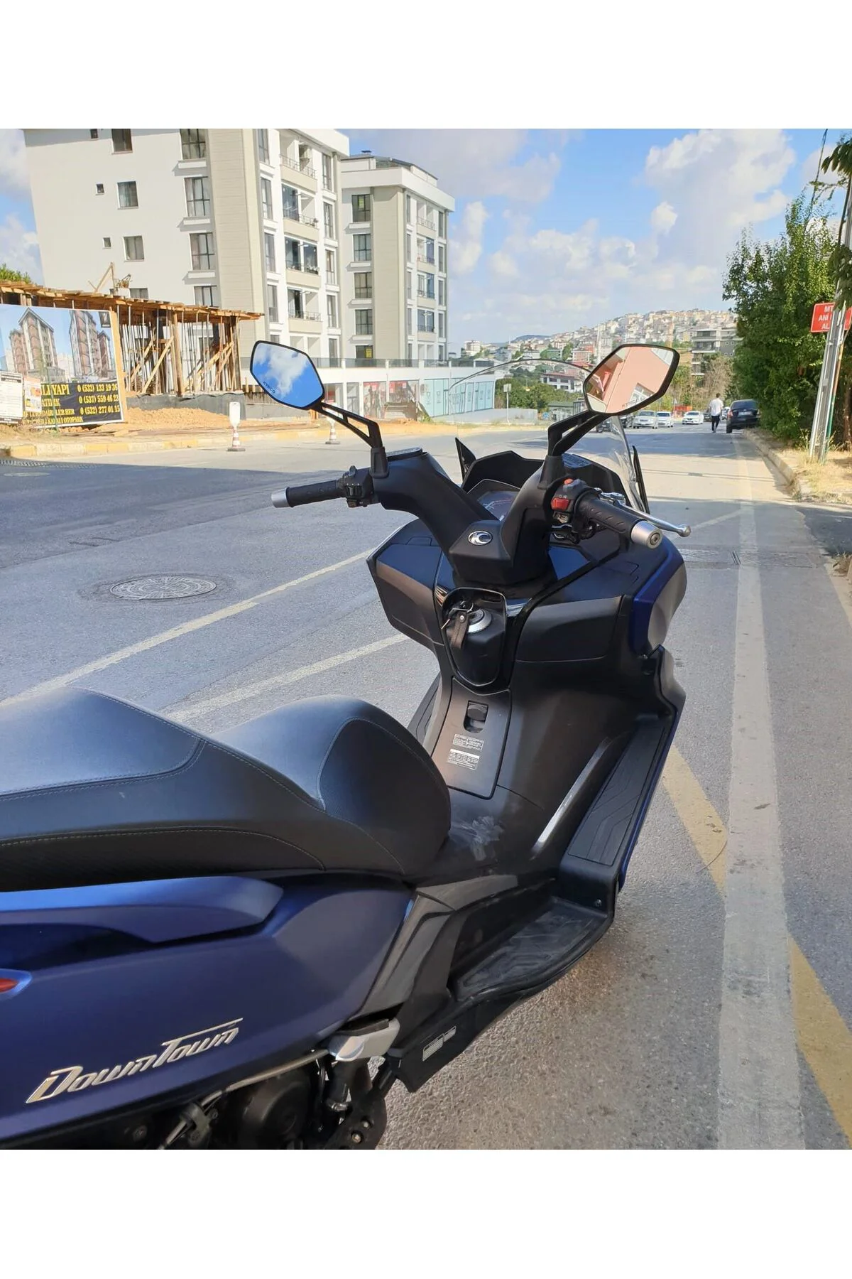 Kymco Downtown 250i Ön Cam 2016-2026-2026 Model 61cm Şeffaf Renkl