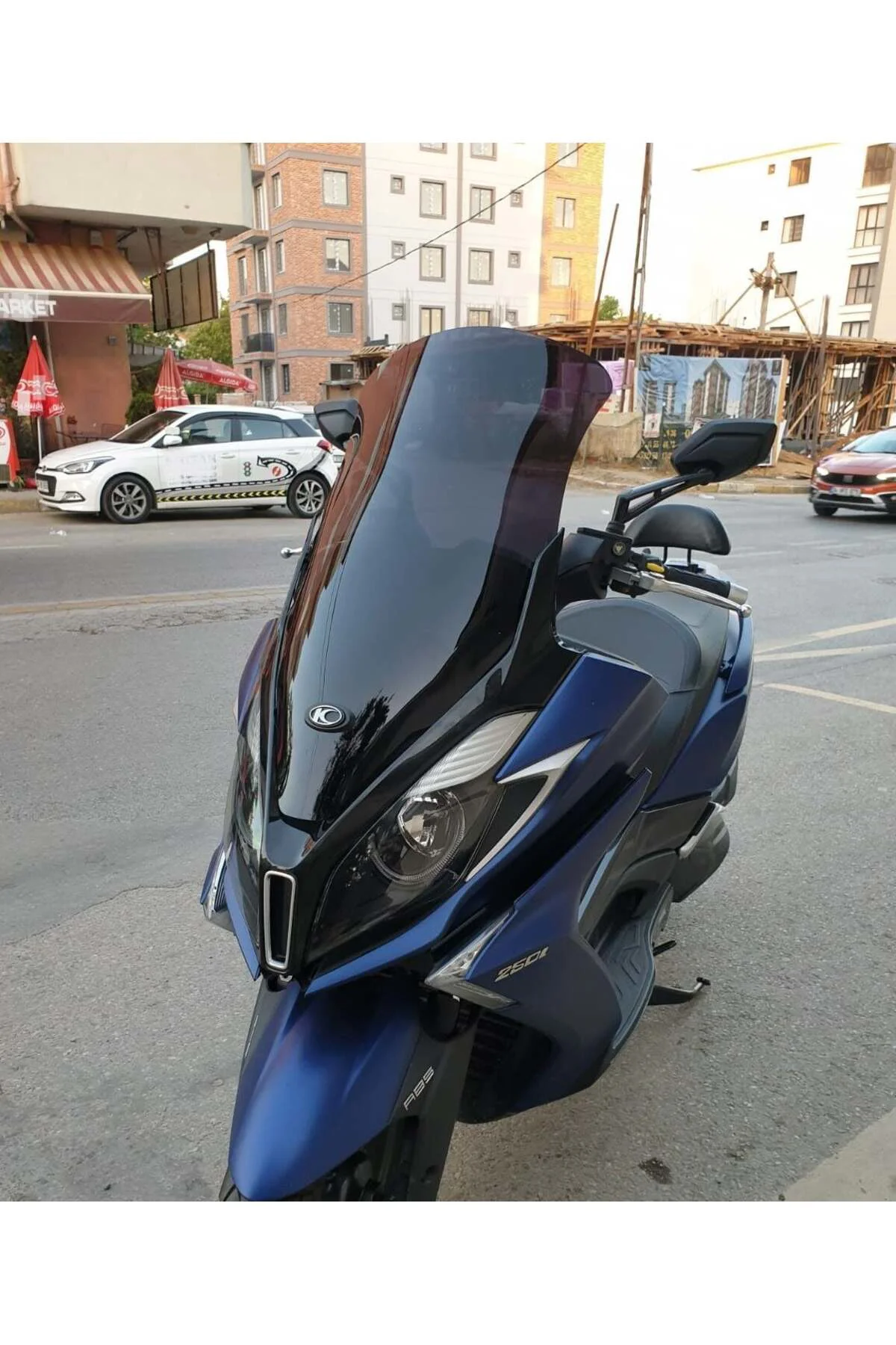 Kymco Downtown 250i Ön Cam 2016-2026-2026 Model 78cm Siyah Renkli