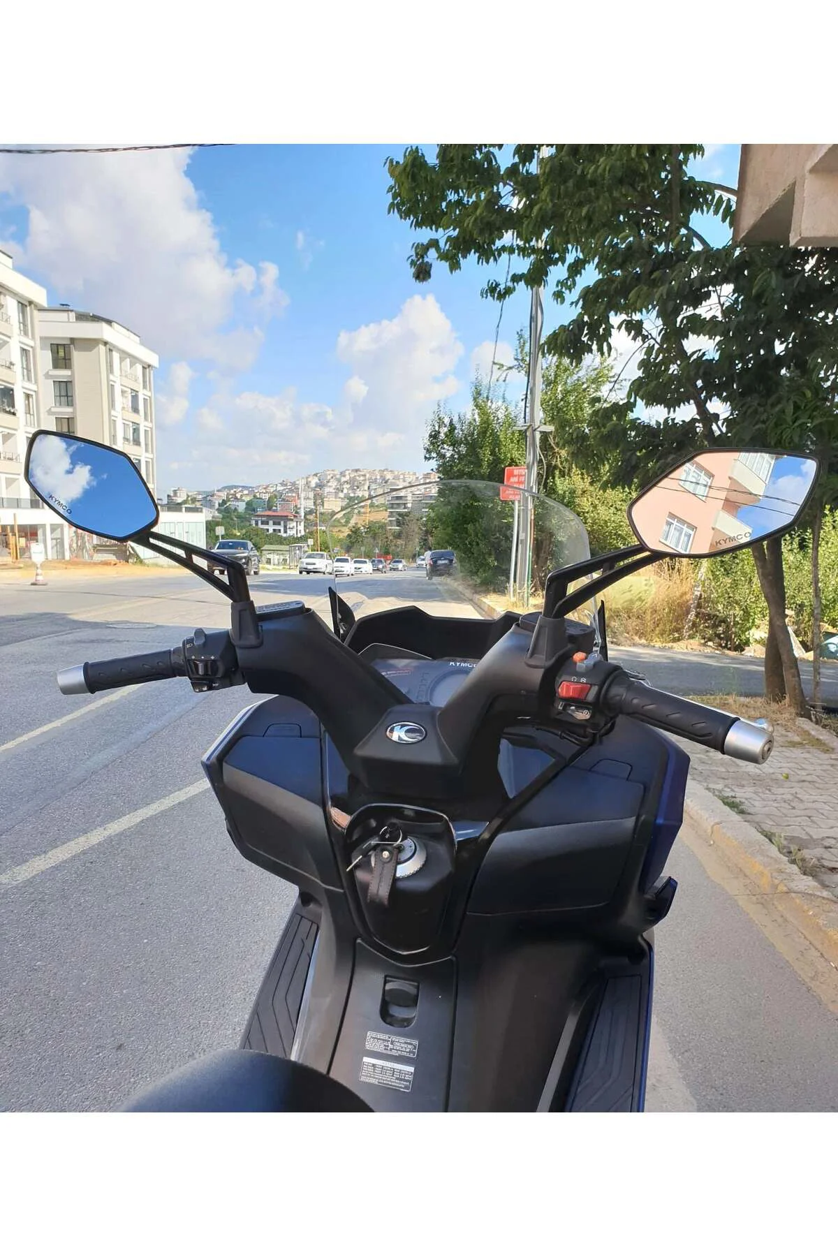 Kymco Downtown 250i Ön Cam 2016-2026-2026 Model 61cm Şeffaf Renkl