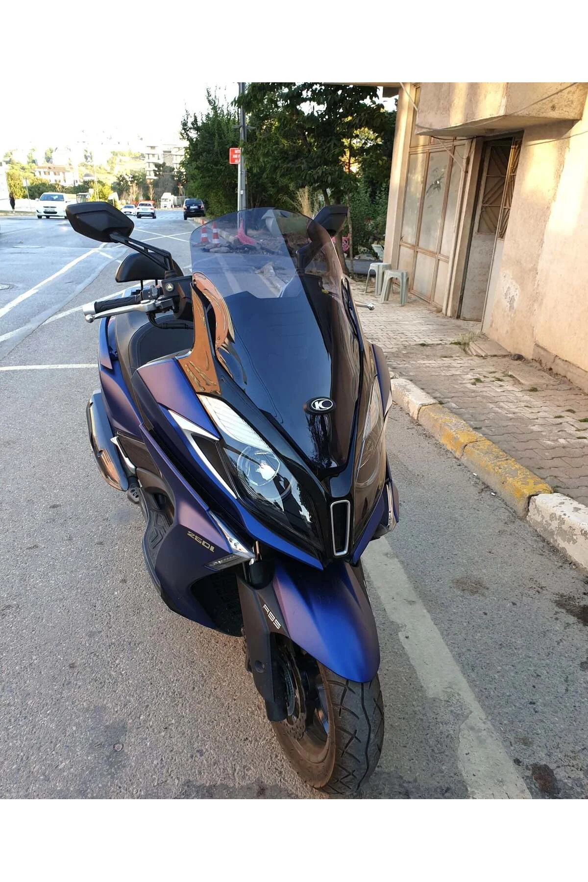Kymco Downtown 250i Ön Cam 2016-2026-2026 Model 61cm Füme Renkli 