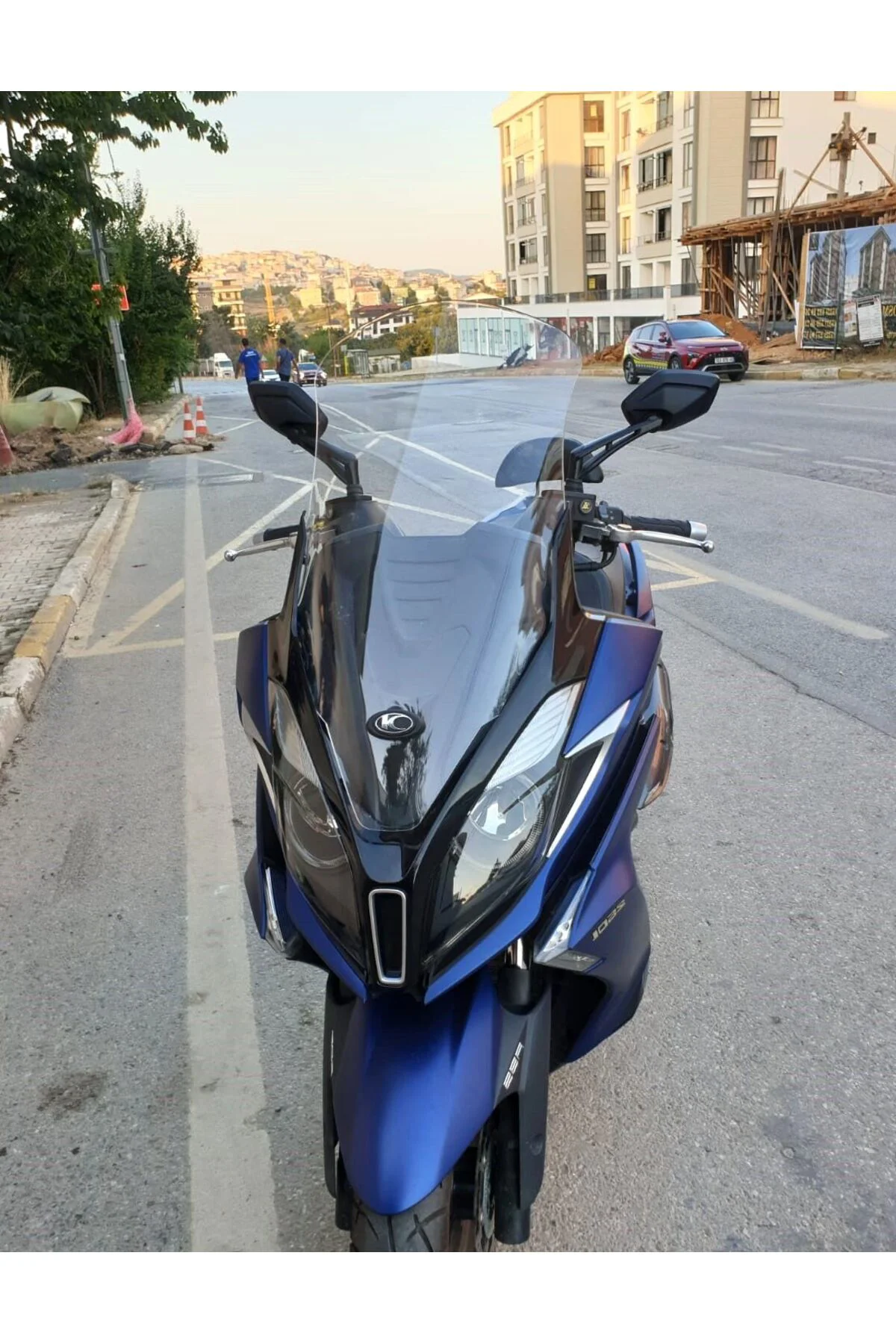 Kymco Downtown 250i Ön Cam 2016-2026-2026 Model 78cm Şeffaf Renkl