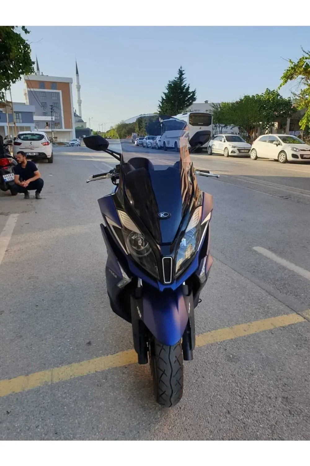 Kymco Downtown 250i Ön Cam 2016-2025 Model 78cm Füme Renkli 4mm U