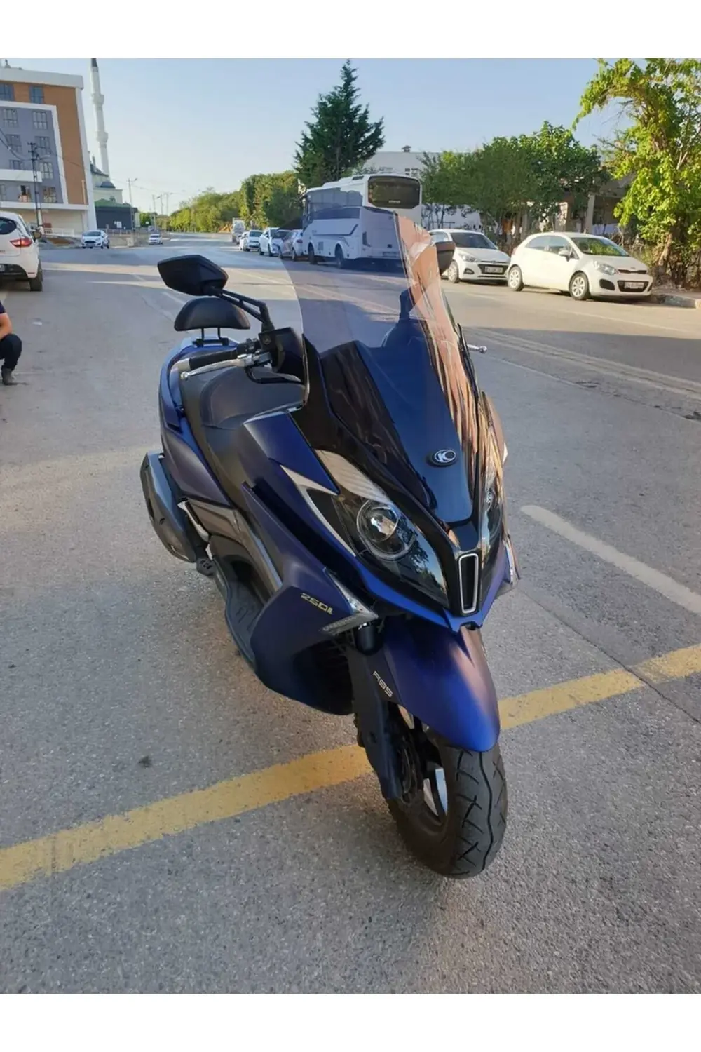 Kymco Downtown 250i Ön Cam 2016-2025 Model 78cm Füme Renkli 4mm U