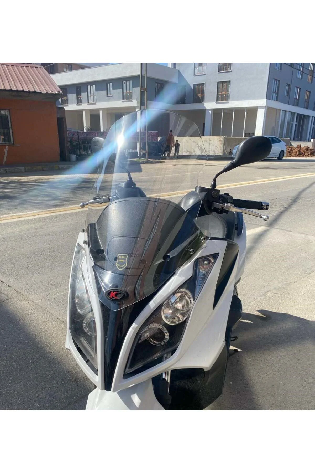 Kymco Downtown 300i Ön Cam 2009-2017 Model 67cm Şeffaf renk 4mm