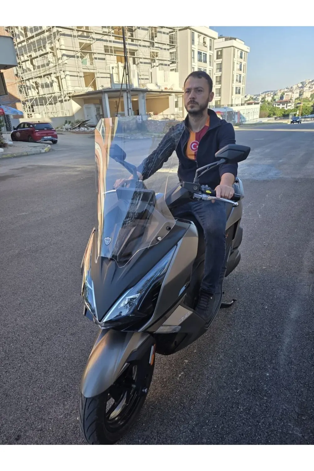 Kymco Downtown GT 350 Ön Cam 2025 Model 62cm Şeffaf Renkli 4mm