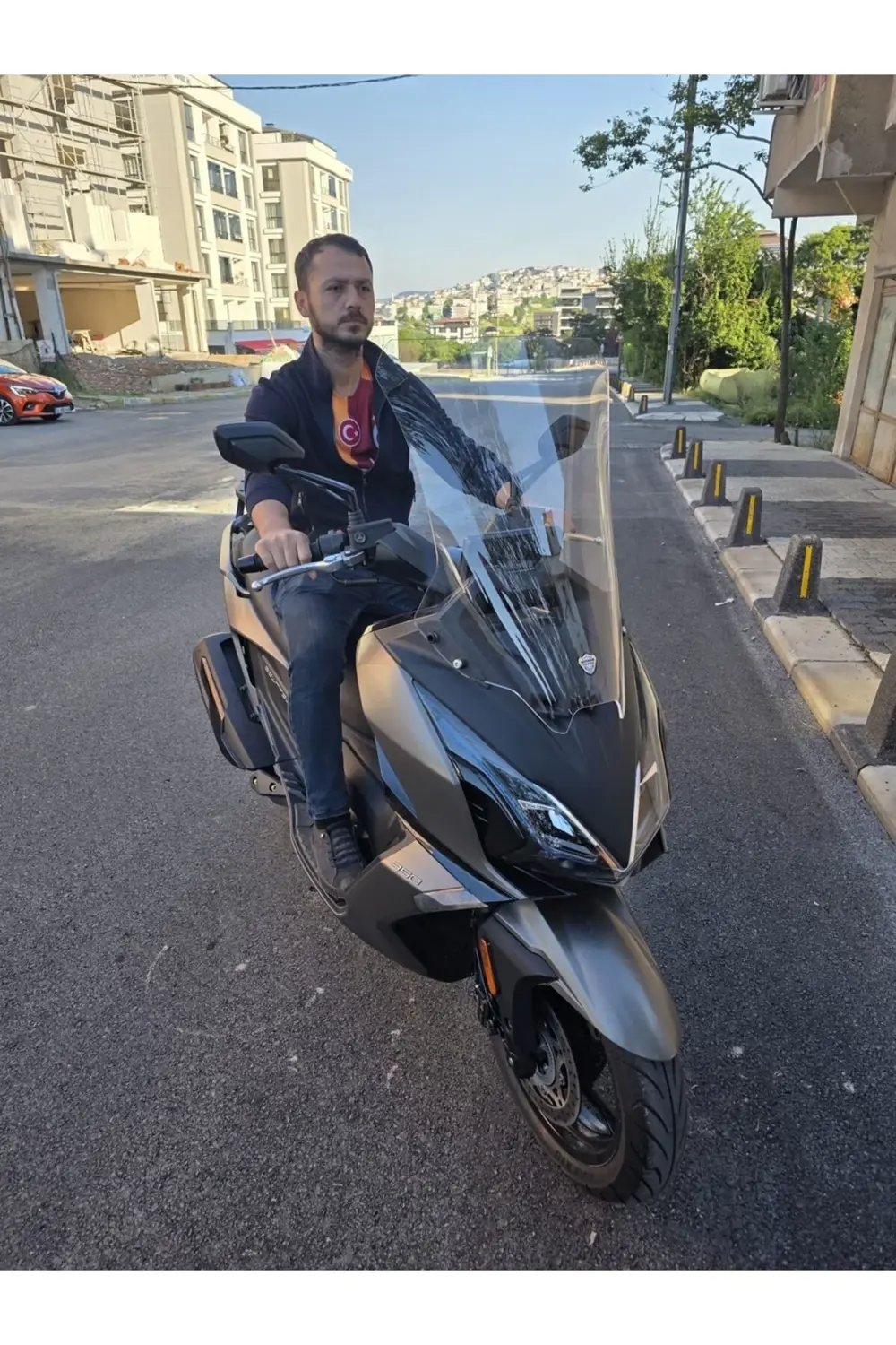 Kymco Downtown GT 350 Ön Cam 2025 Model 62cm Şeffaf Renkli 4mm