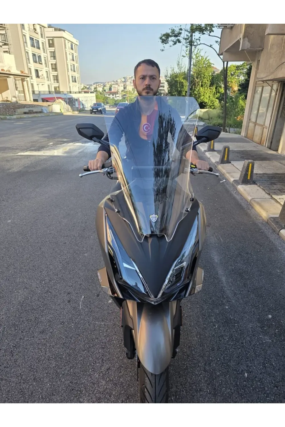 Kymco Downtown GT 350 Ön Cam 2025 Model 62cm Şeffaf Renkli 4mm
