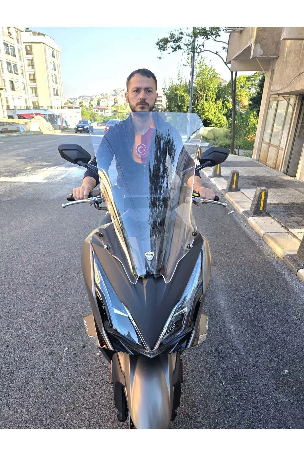 Kymco Downtown GT 350 Ön Cam 2024-2026 Model 62cm Şeffaf Renkli 4