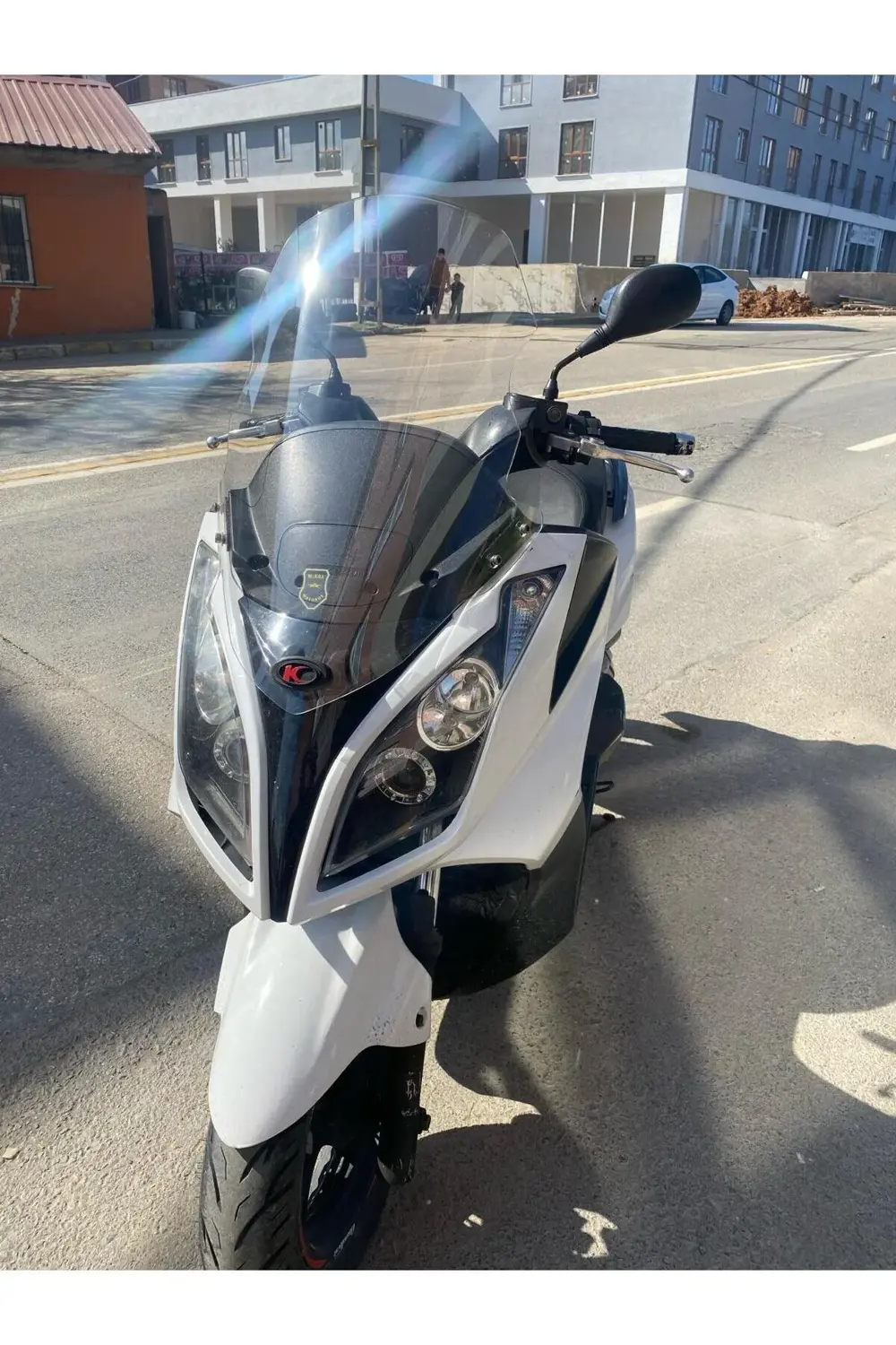 Kymco Downtown Ön Cam 2010 2015 Model 78cm şeffaf Renkli 4mm UZUN