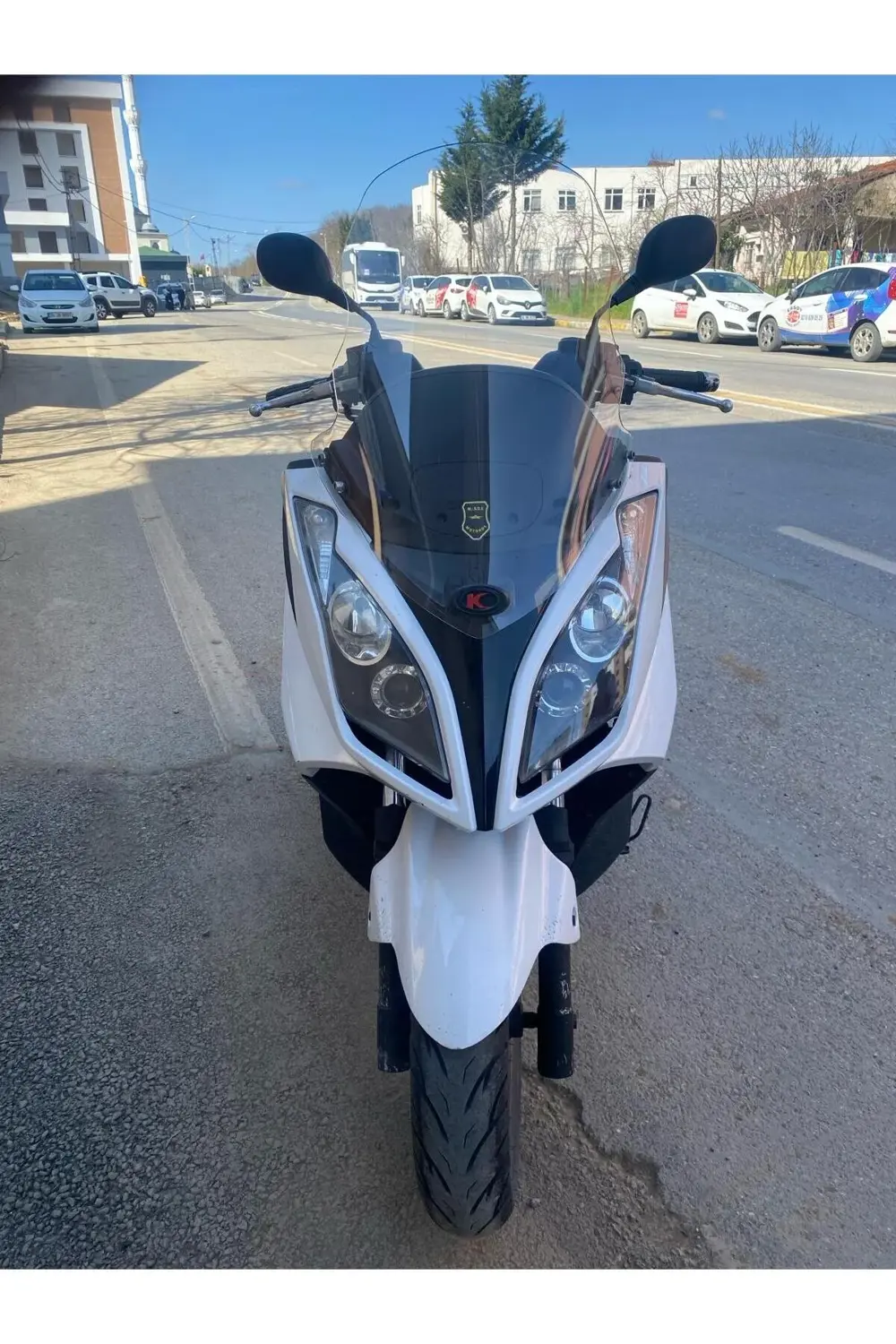 Kymco Downtown Ön Cam 2010 2015 Model 78cm şeffaf Renkli 4mm UZUN