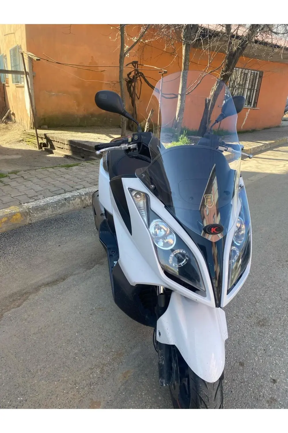 Kymco Downtown Ön Cam 2010 2015 Model 78cm şeffaf Renkli 4mm UZUN