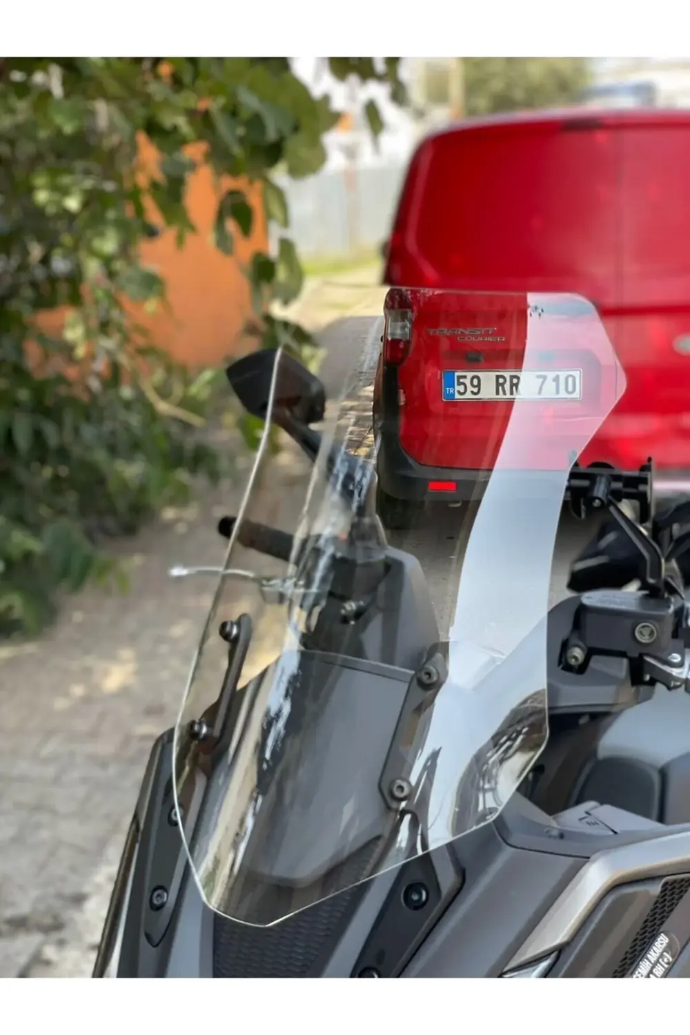 Kymco DTX 360 Ön Cam 2021-2025 Model 67cm Şeffaf Renkli 4mm UZUN