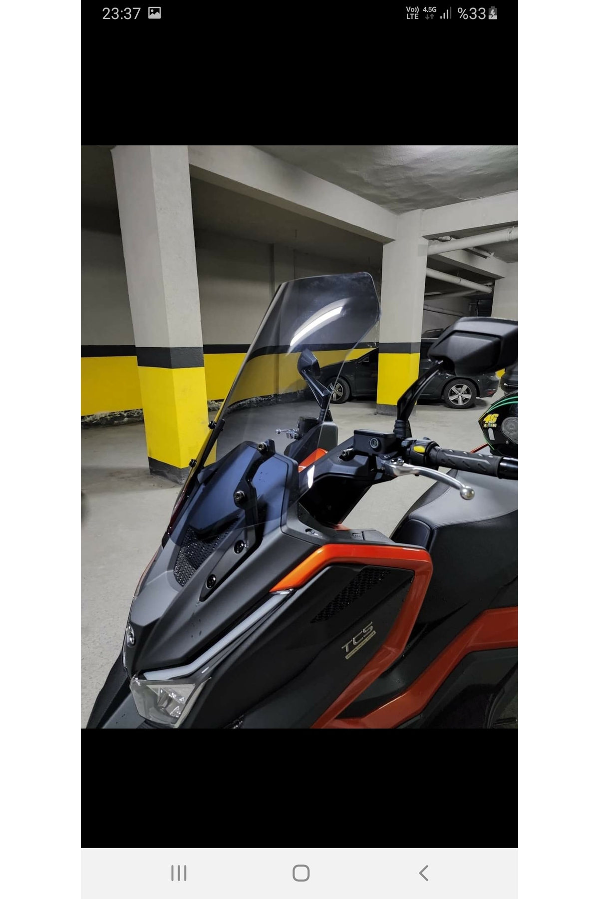 Motocam Kymco Dtx 360 Ön Cam 2022-2023 Model 65Cm Açıkfüme Renkli 4Mm Uzu