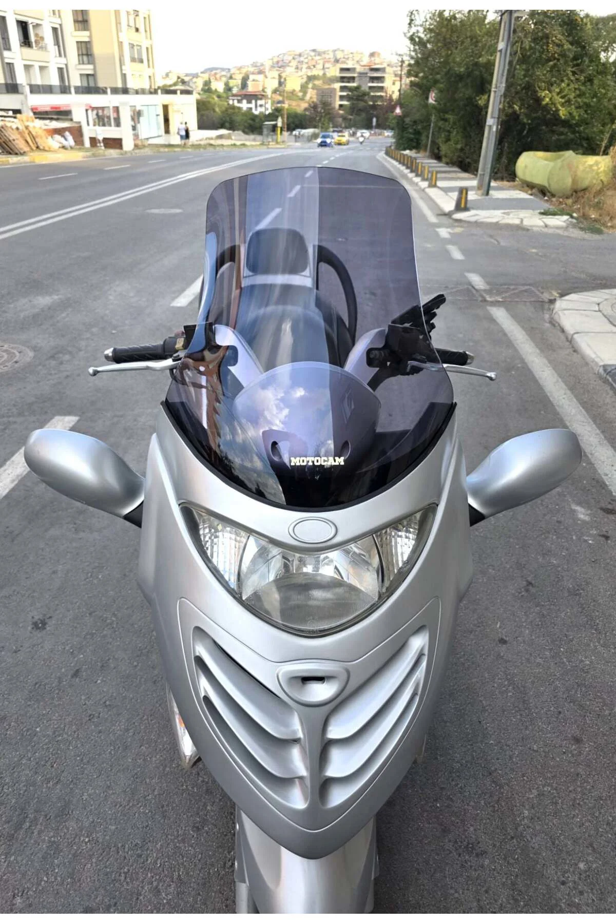Kymco Grand Dink Ön Cam 2002-2013 Model 47cm Füme Renkli 4mm