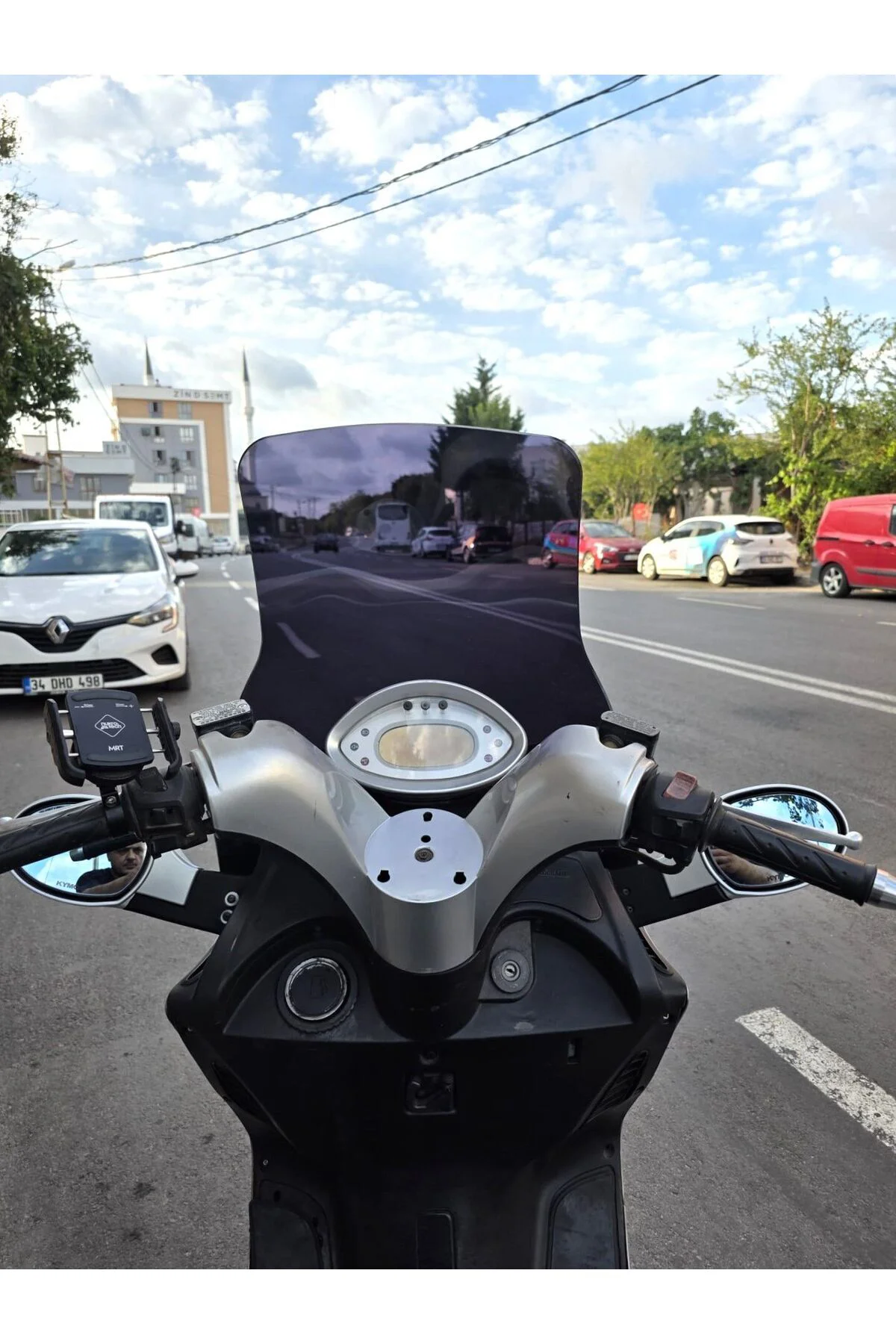 Kymco Grand Dink Ön Cam 2002-2013 Model 47cm Siyah Renkli 4mm