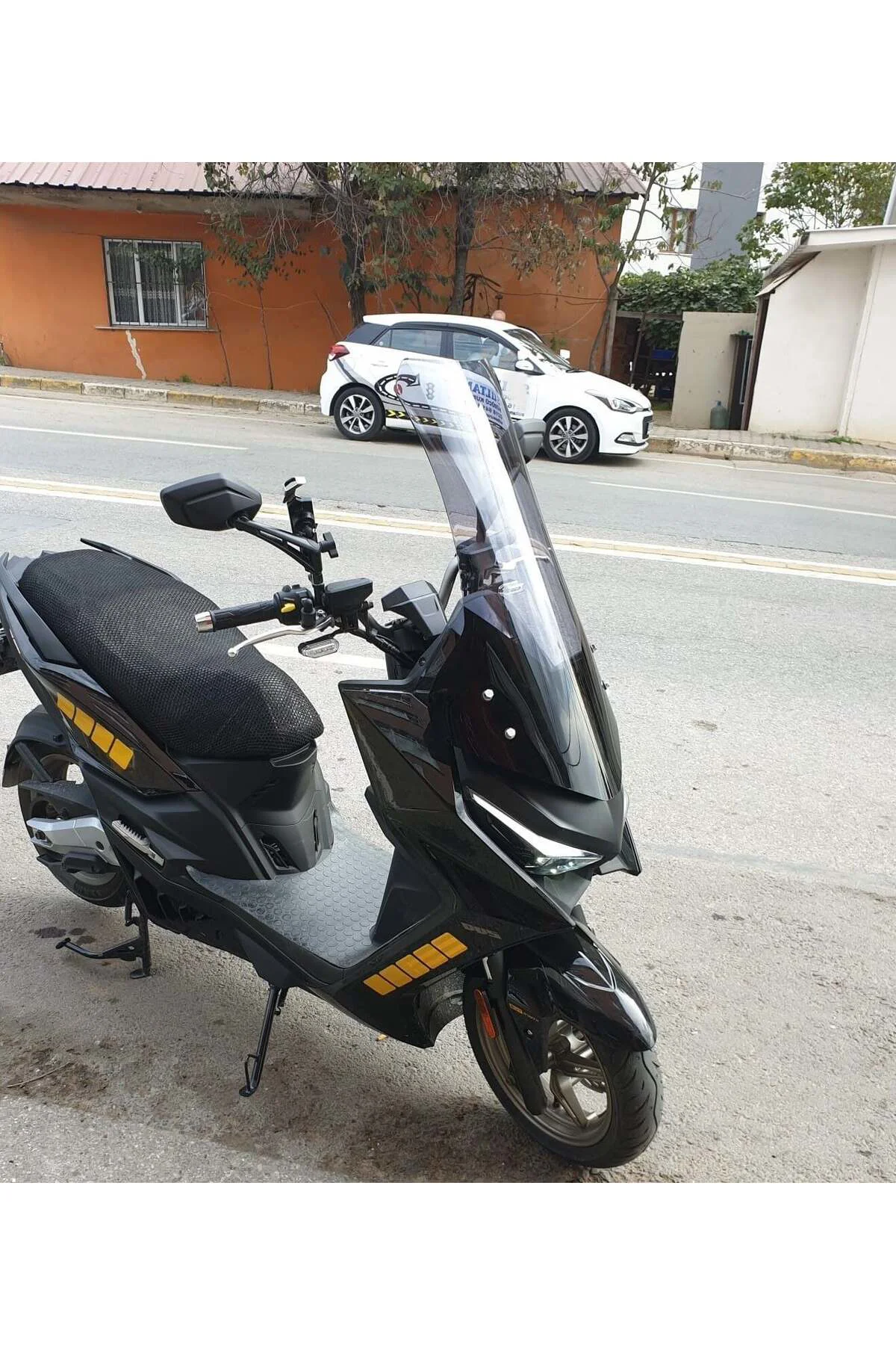 Kymco Krv 200 Ön Cam 2022-2026 Model 75cm Füme Renkli 4mm UZUN