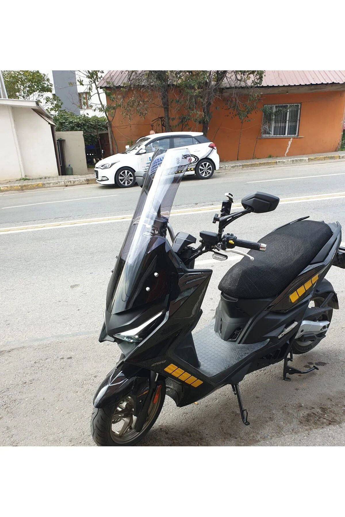 Kymco Krv 200 Ön Cam 2022-2026 Model 75cm Füme Renkli 4mm UZUN