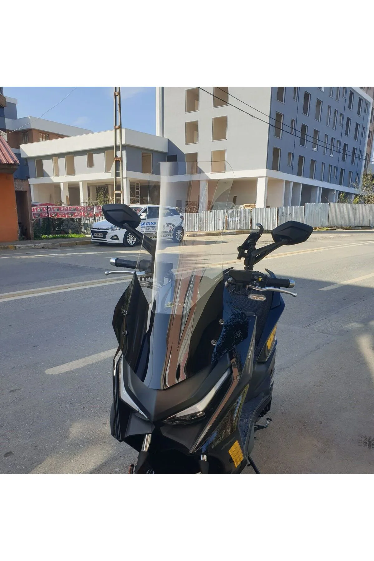 Kymco Krv 200 Ön Cam 2022-2026 Model 75cm Şeffaf Renkli 4mm UZUN
