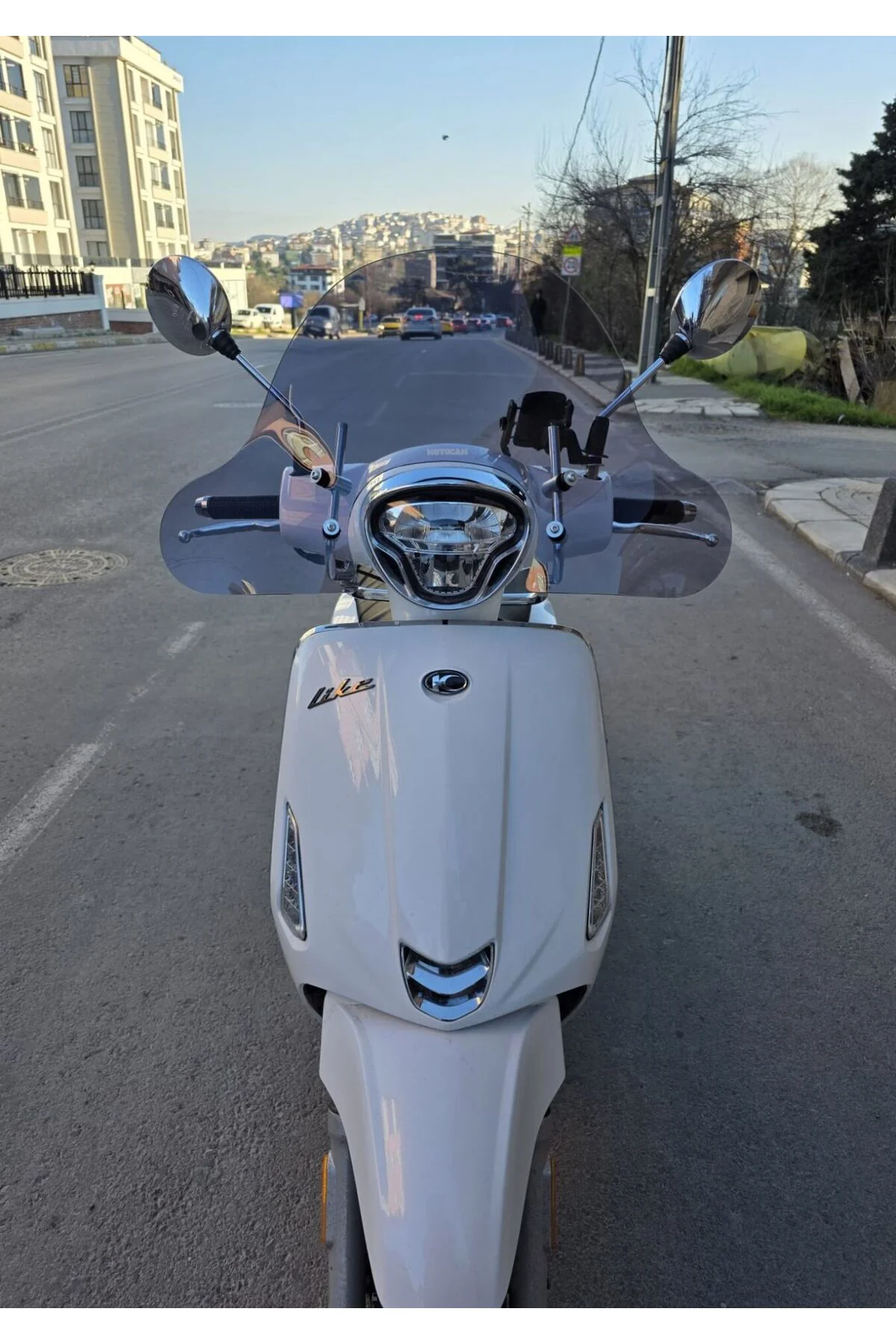 Kymco Like 125 Ön Cam 2009-2023 Model 43cm Füme Renkli 4mm APARAT