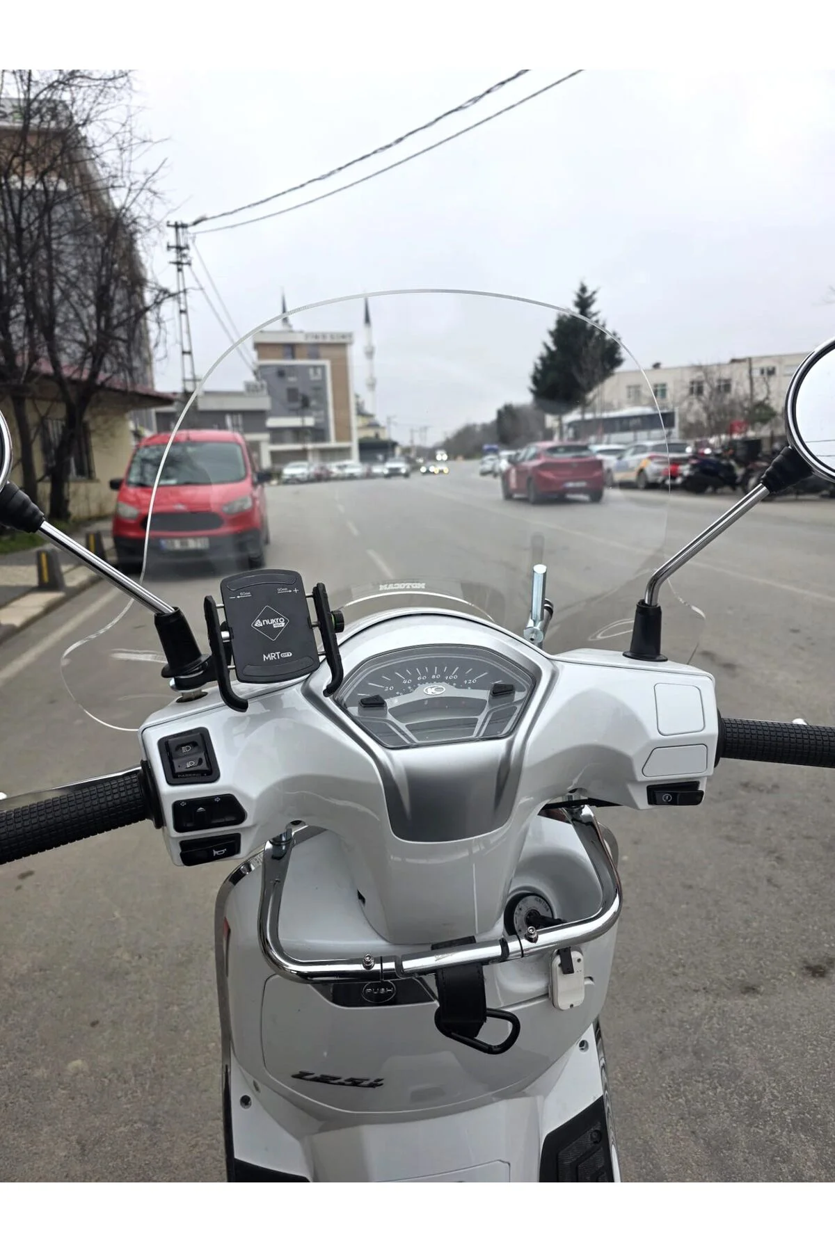Kymco Like 200 Ön Cam 2009-2023 Model 43cm Şeffaf Renkli 4mm APAR