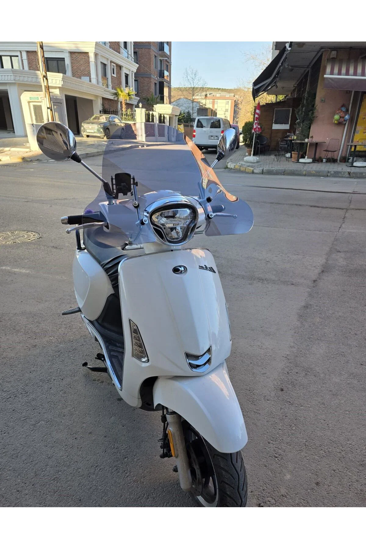 Kymco Like 200 Ön Cam 2009-2023 Model 43cm Füme Renkli 4mm APARAT