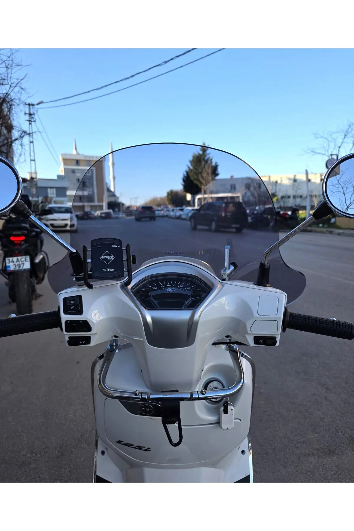 Kymco Like 50 Ön Cam 2009-2023 Model 43cm Füme Renkli 4mm APARATSIZ