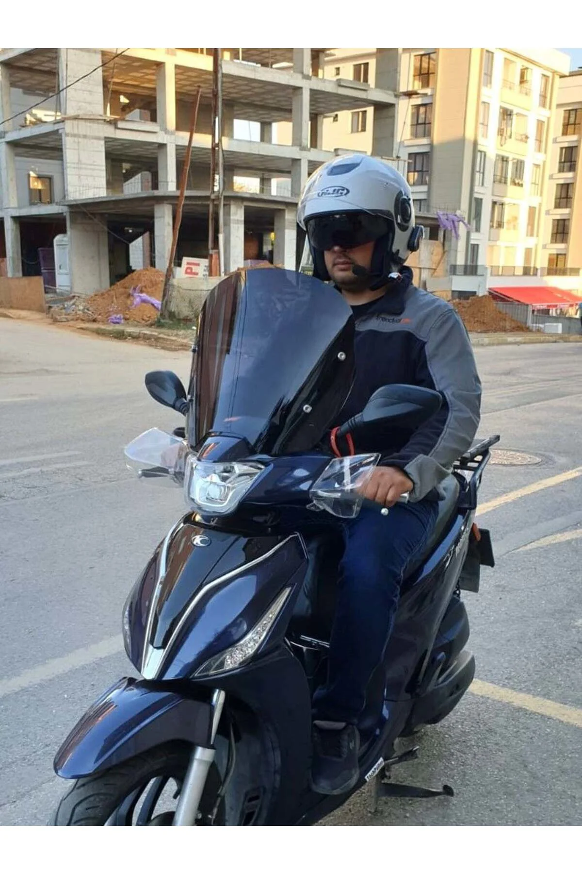 Kymco People S 200 Ön Cam 2020-2026 Model 38cm Siyah Renkli 4mm S