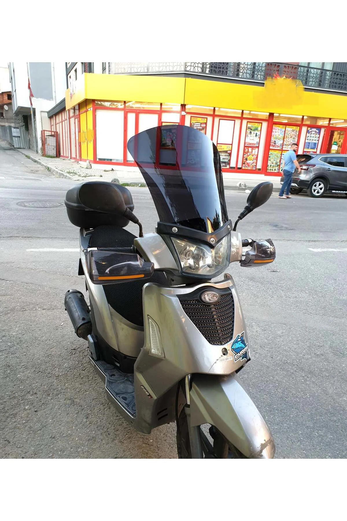 Kymco People S 200 Ön Cam 2011 Model 48cm Siyah Renkli 4mm UZUN
