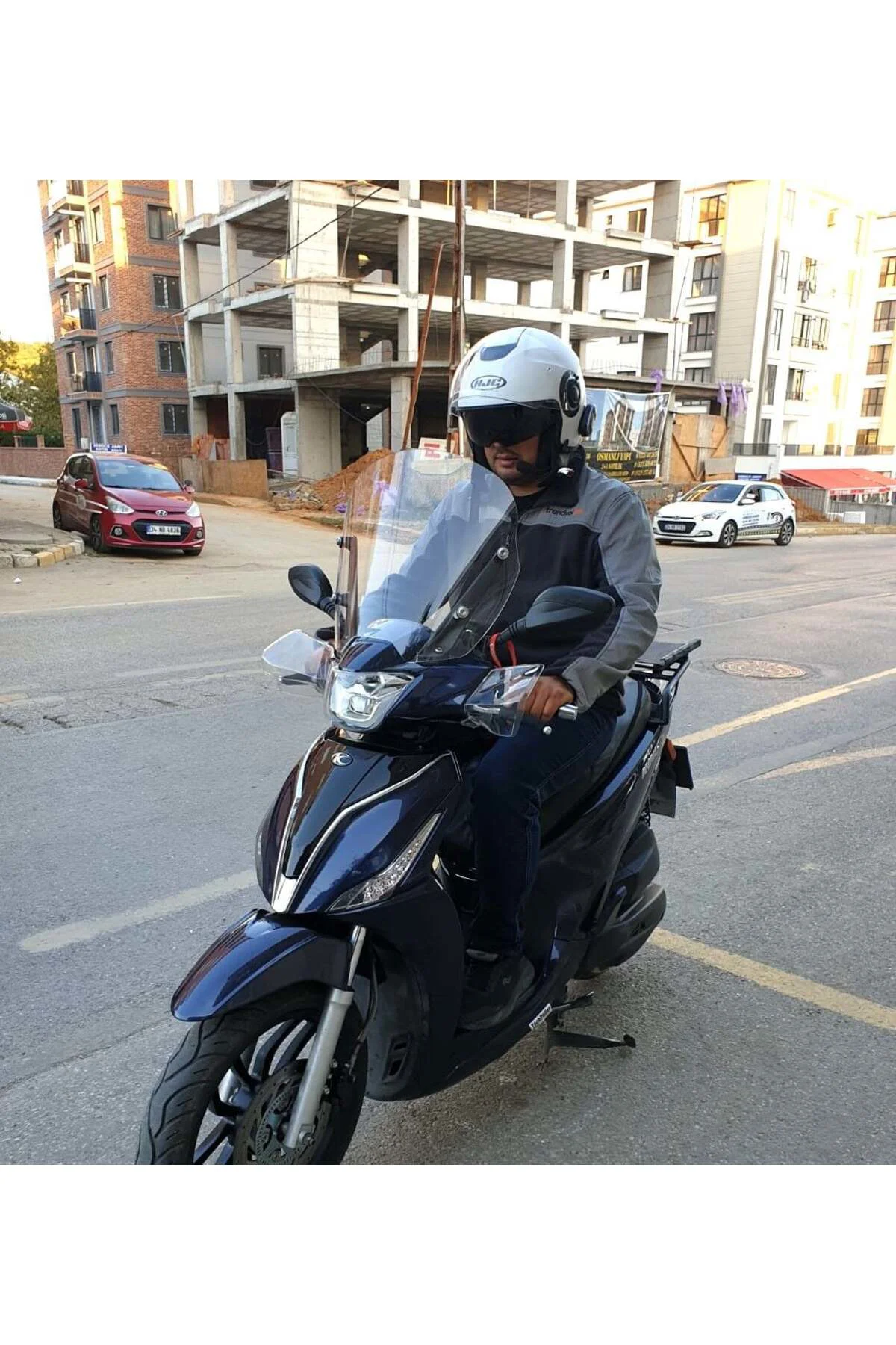 Kymco People S 200 Ön Cam 2020-2026 Model 38cm Şeffaf Renkli 4mm 