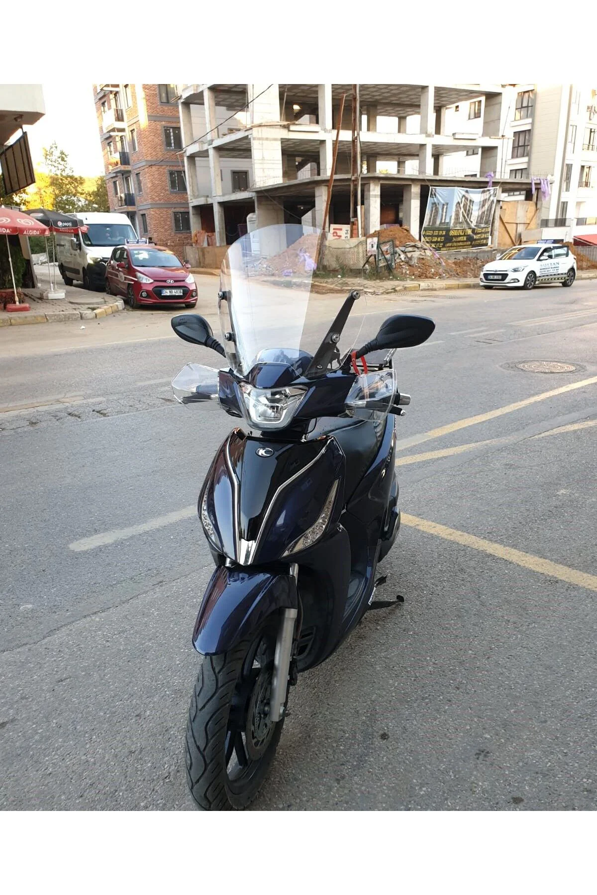 Kymco People S 200 Ön Cam 2020-2026 Model 38cm Şeffaf Renkli 4mm 