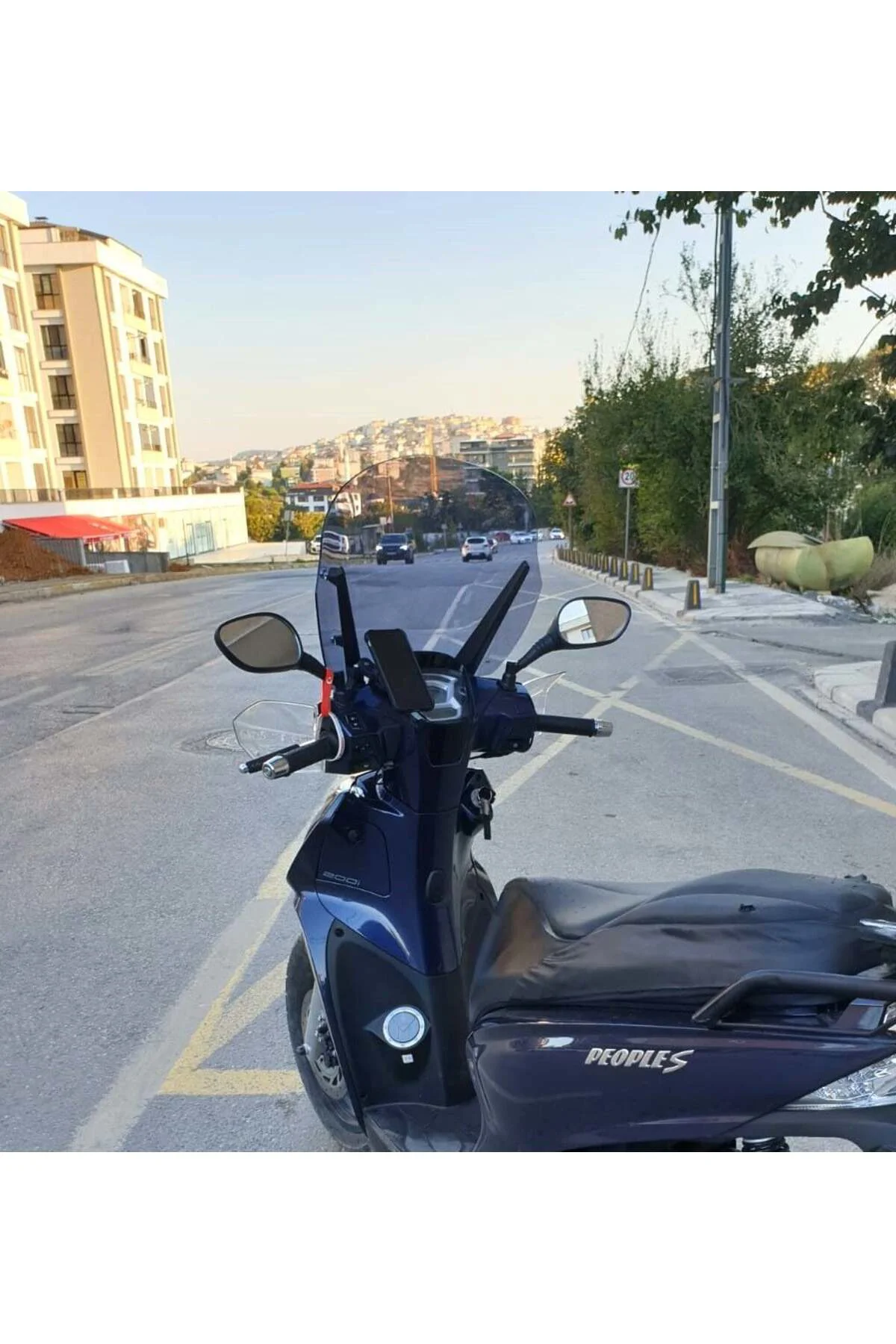 Kymco People S 200 Ön Cam 2020-2026 Model 38cm Füme Renkli 4mm SP