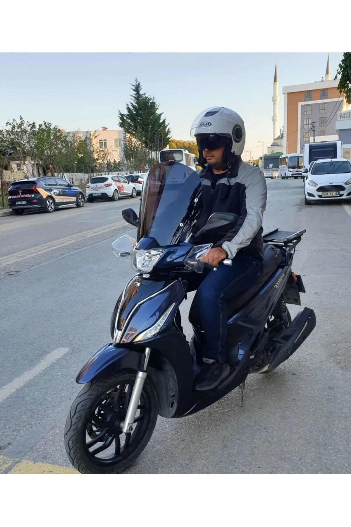 Kymco People S 200 Ön Cam 2020-2026 Model 38cm Siyah Renkli 4mm S