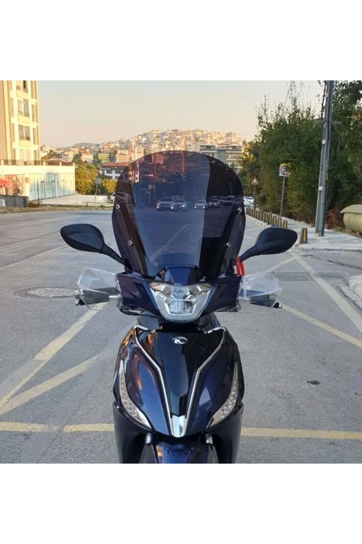 Kymco People S 200 Ön Cam 2020-2026 Model 38cm Siyah Renkli 4mm S