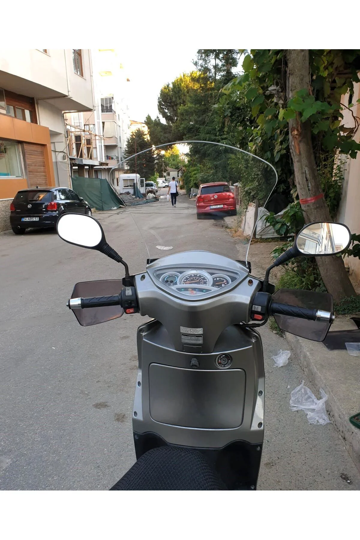 Kymco People S 200 Ön Cam 2011 Model 48cm Şeffaf Renkli 4mm UZUN