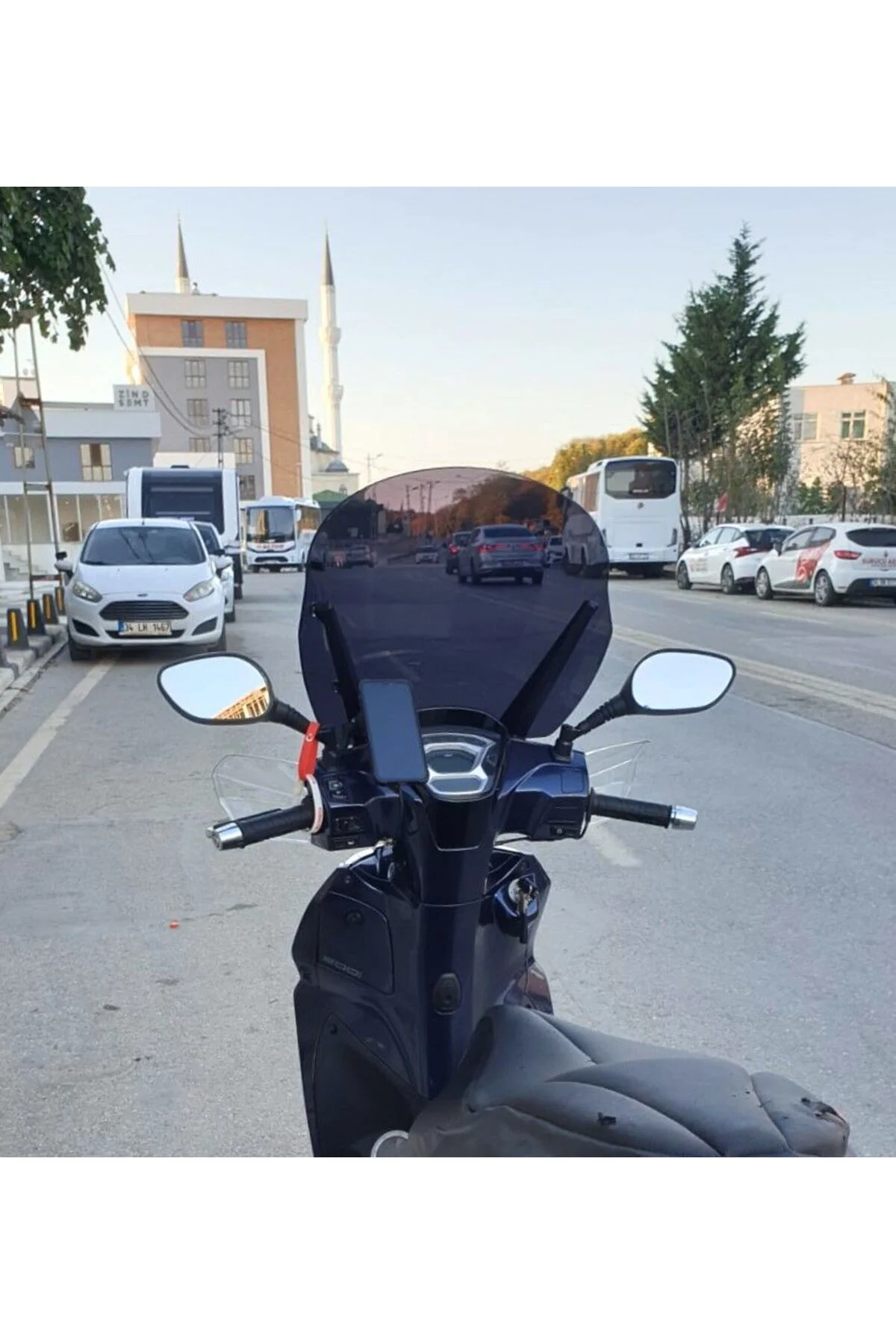 Kymco People S 200 Ön Cam 2020-2026 Model 38cm Siyah Renkli 4mm S