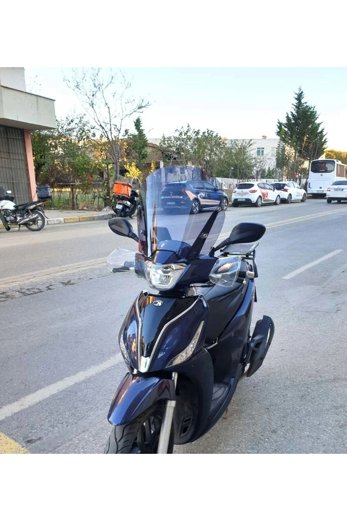 Kymco People S 200 Ön Cam 2020-2026 Model 38cm Füme Renkli 4mm SP