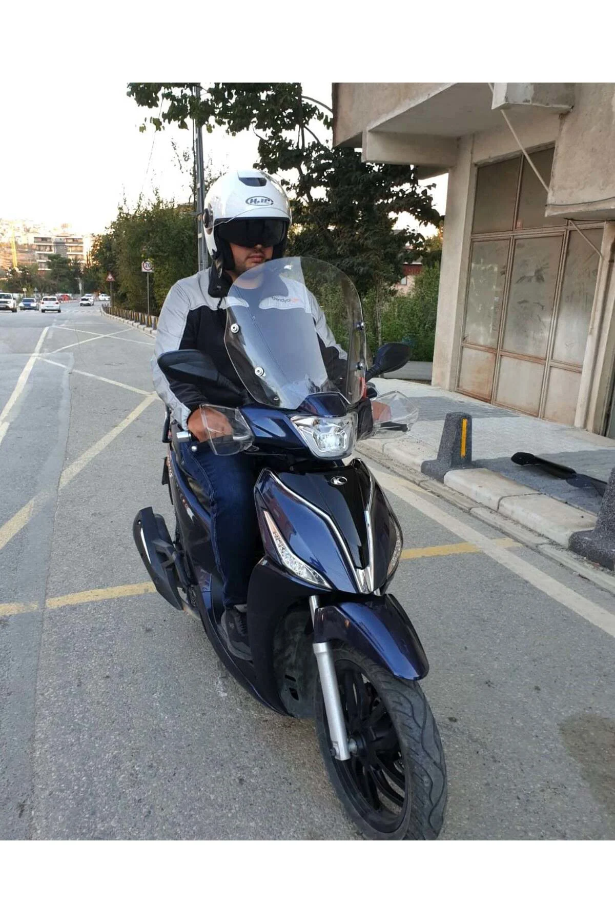 Kymco People S 200 Ön Cam 2020-2026 Model 38cm Şeffaf Renkli 4mm 