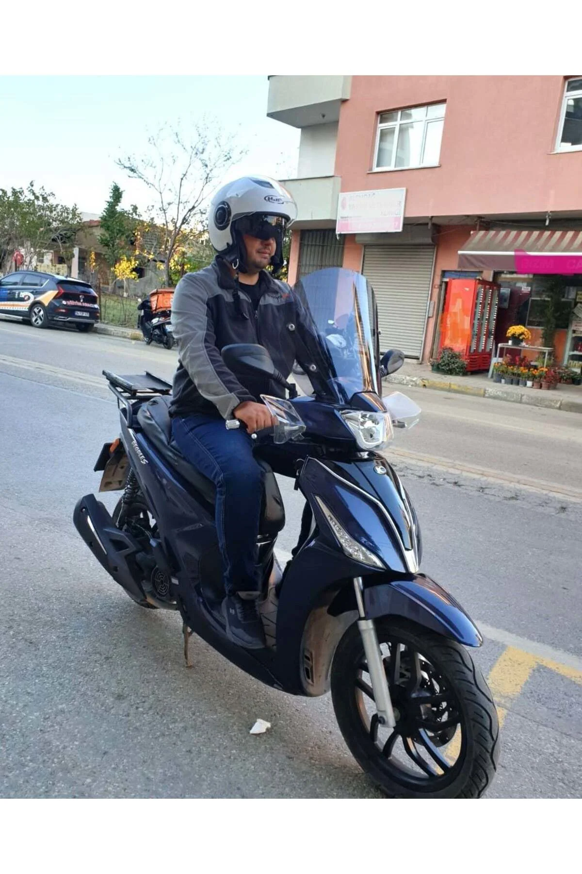 Kymco People S 200 Ön Cam 2020-2026 Model 38cm Füme Renkli 4mm SP