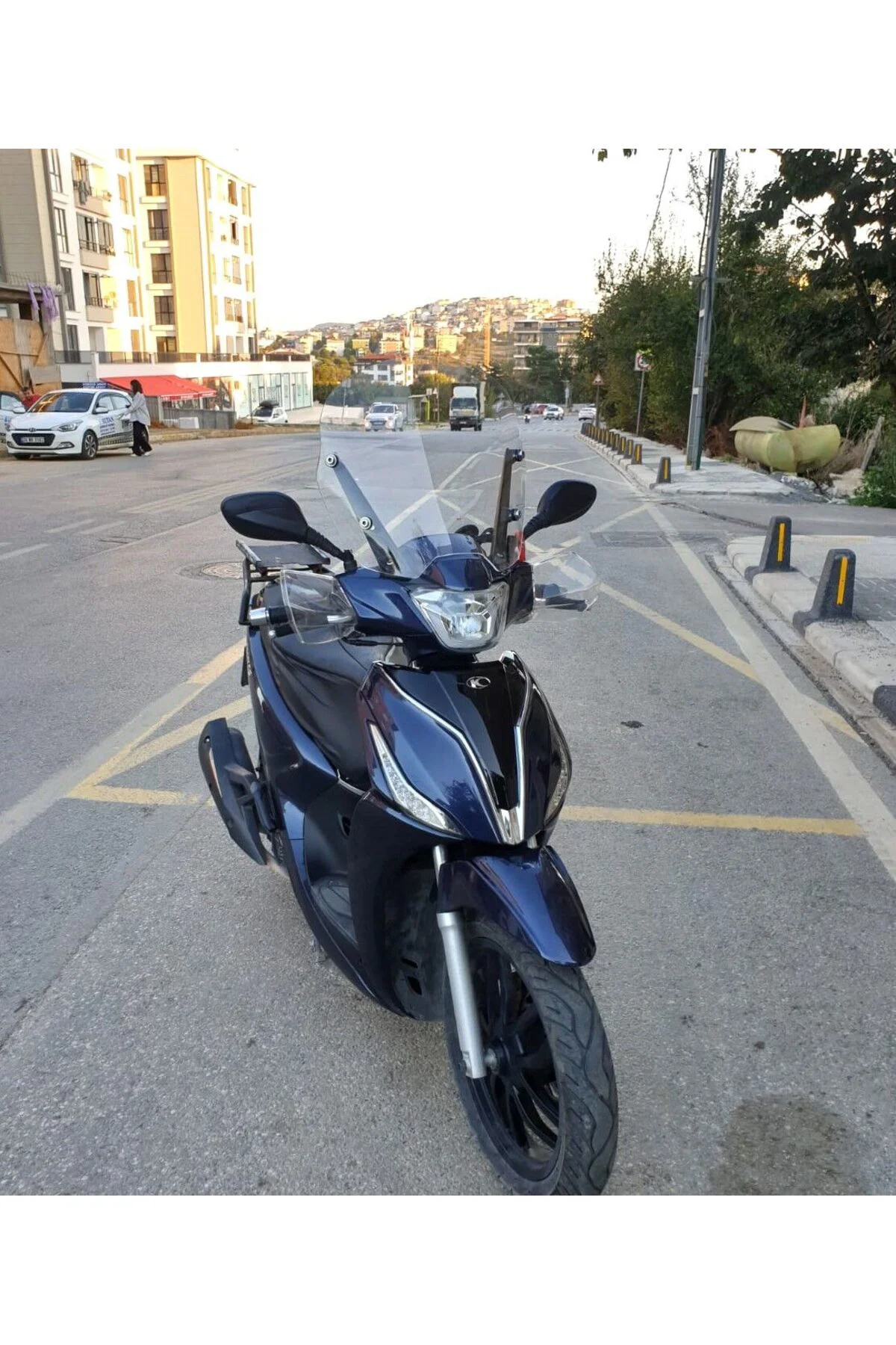 Kymco People S 200 Ön Cam 2020-2026 Model 38cm Şeffaf Renkli 4mm 