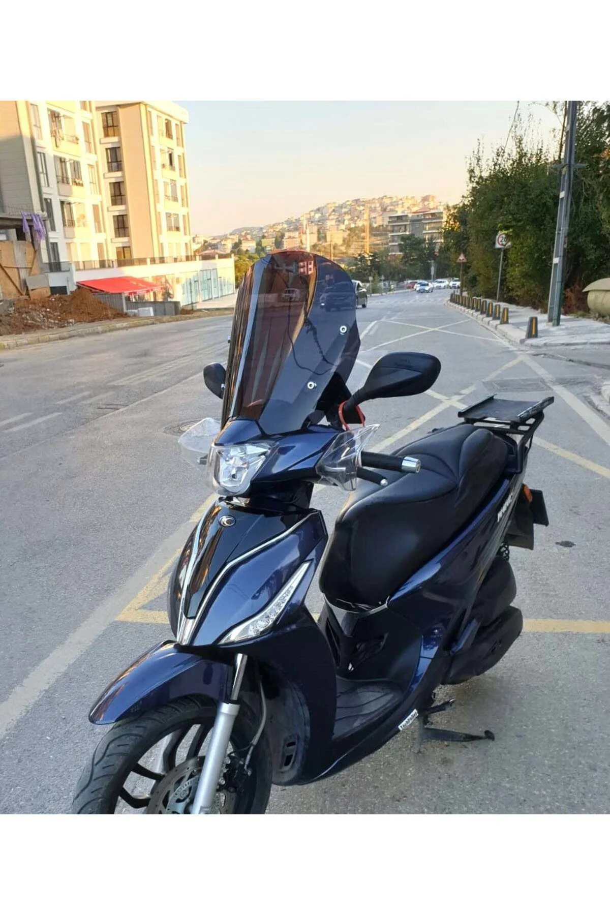 Kymco People S 200 Ön Cam 2020-2026 Model 38cm Siyah Renkli 4mm S