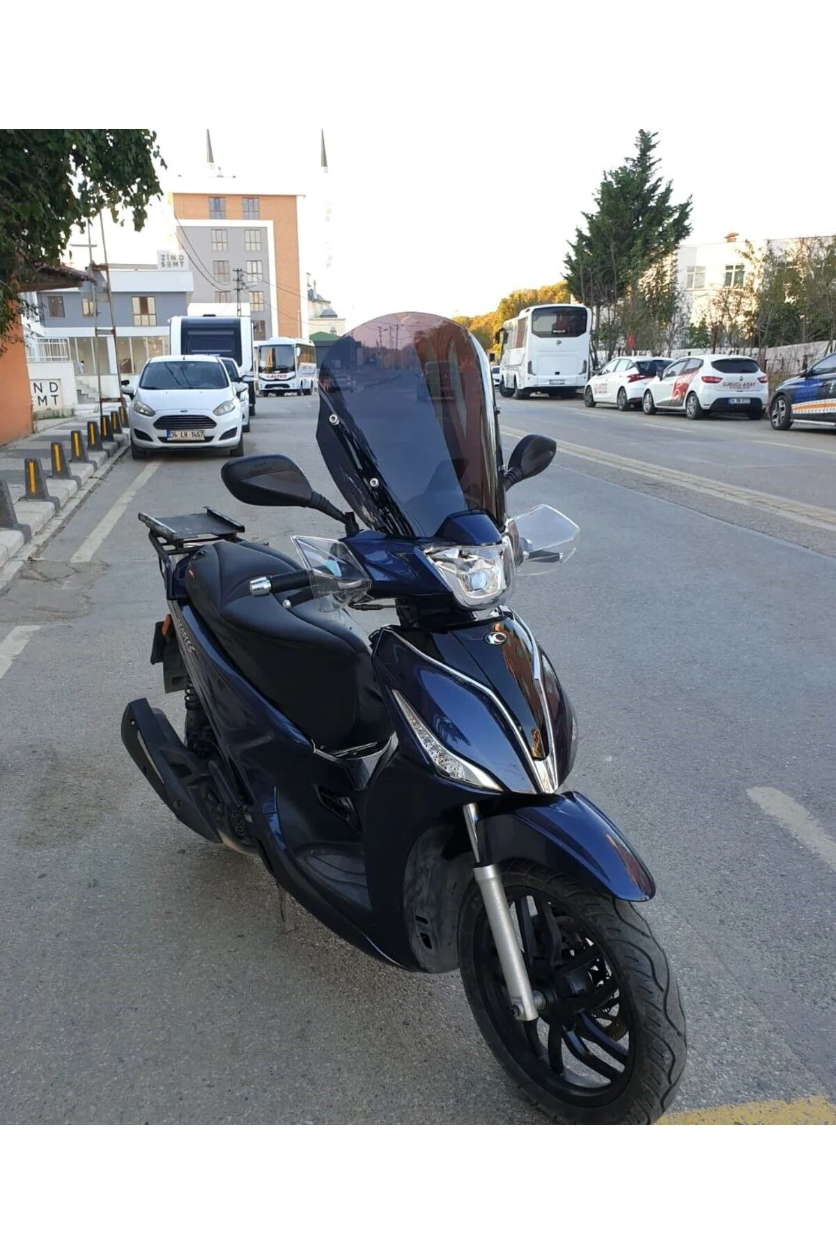 Kymco People S 200 Ön Cam 2020-2026 Model 38cm Siyah Renkli 4mm S