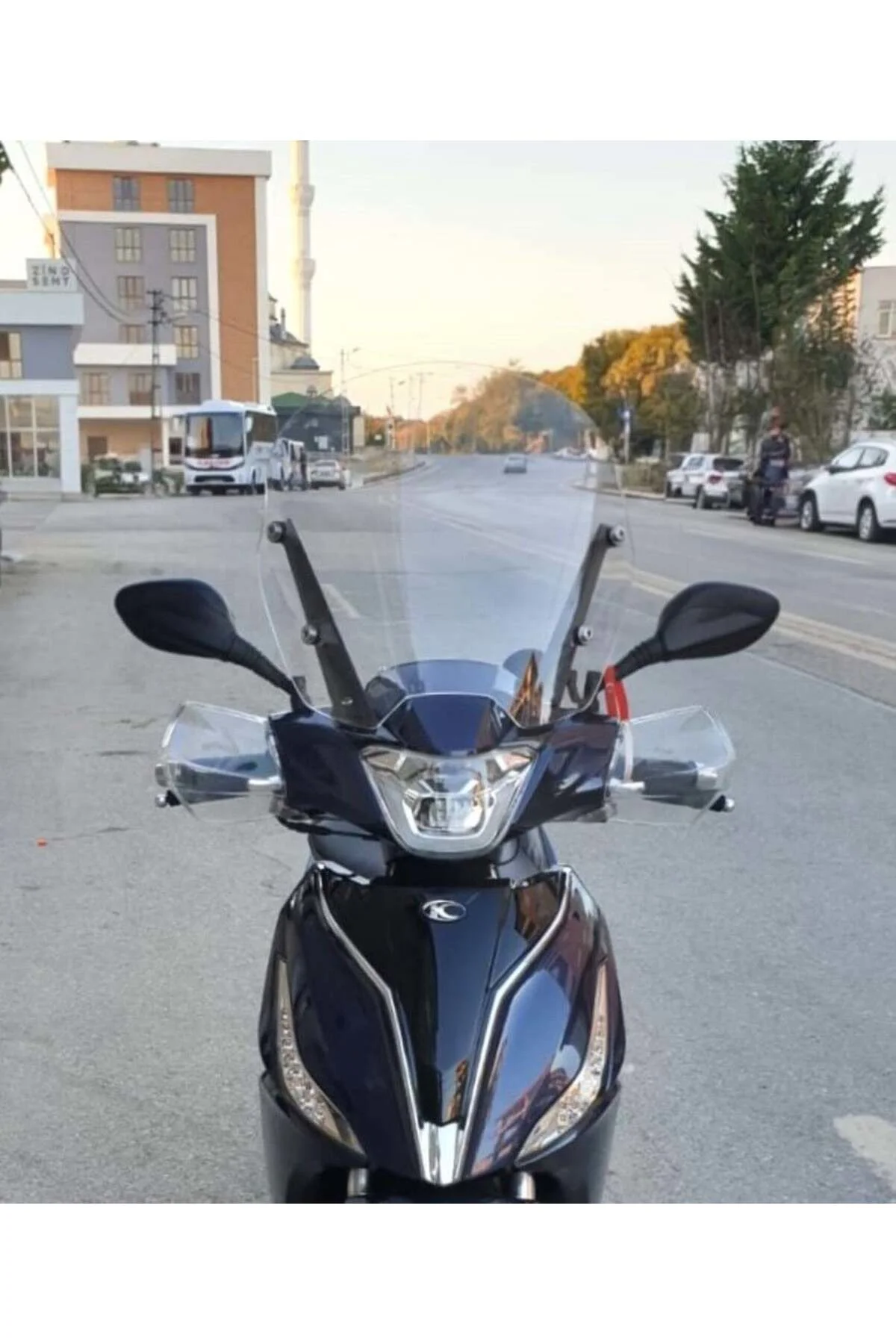 Kymco People S 200 Ön Cam 2020-2026 Model 38cm Şeffaf Renkli 4mm 