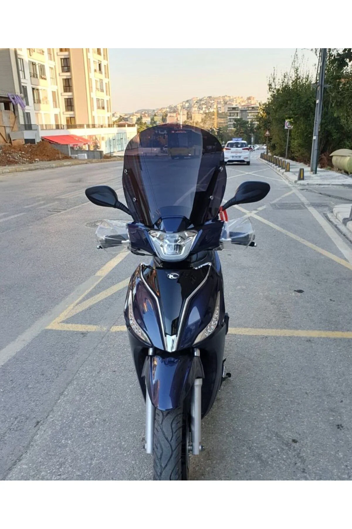 Kymco People S 200 Ön Cam 2020-2026 Model 38cm Siyah Renkli 4mm S