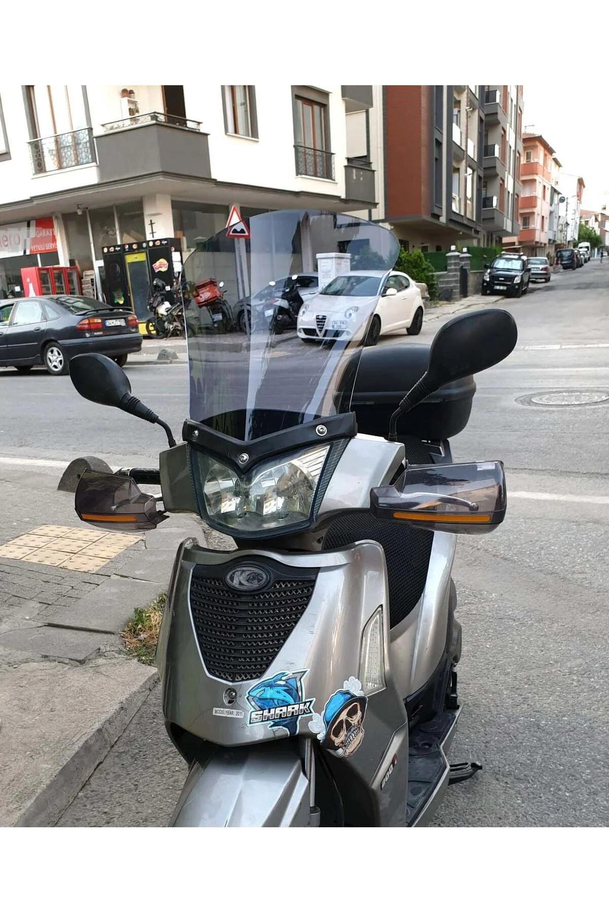 Kymco People S 200 Ön Cam 2011 Model 48cm Füme Renkli 4mm UZUN