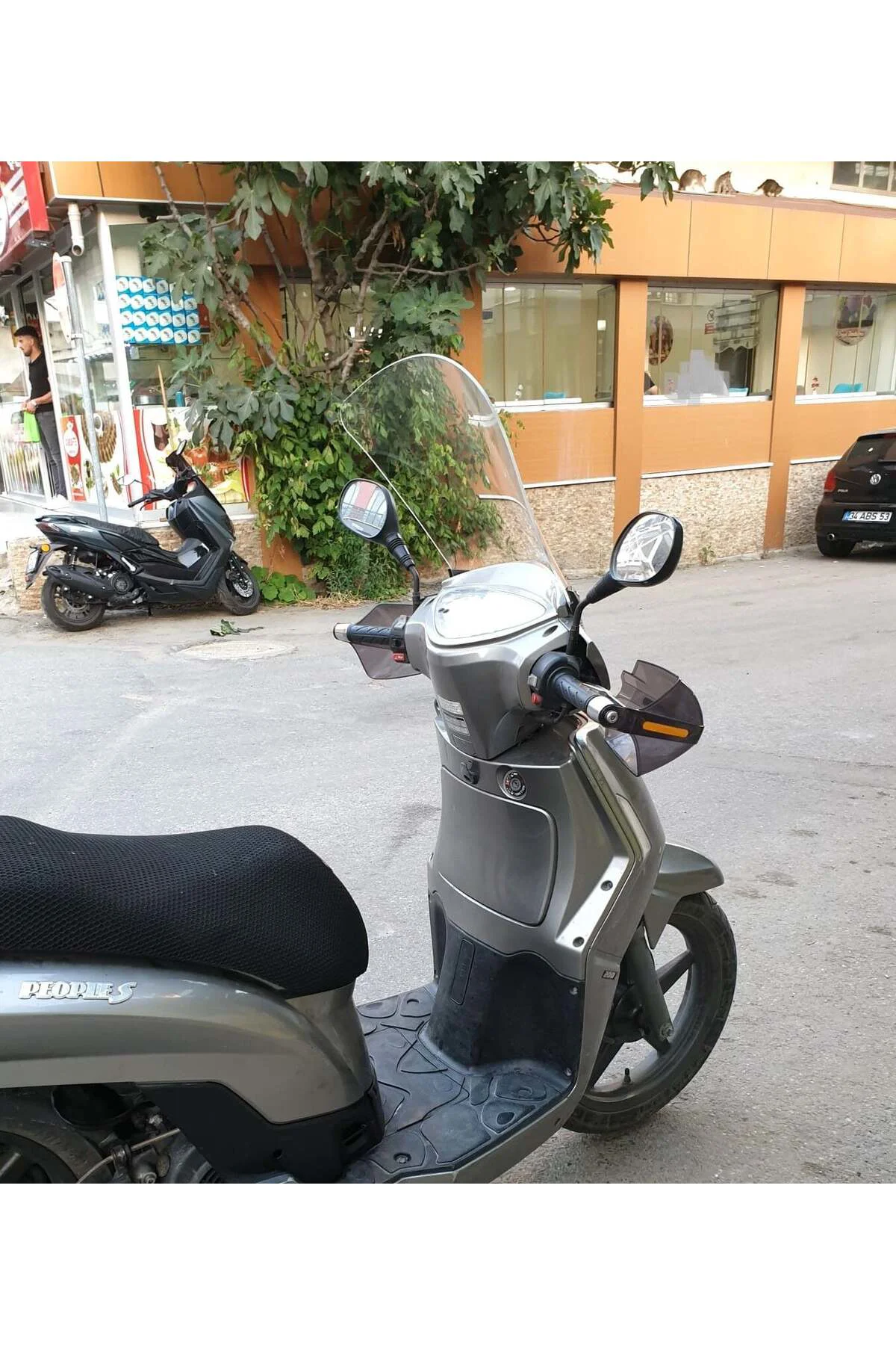 Kymco People S 200 Ön Cam 2011 Model 48cm Şeffaf Renkli 4mm UZUN