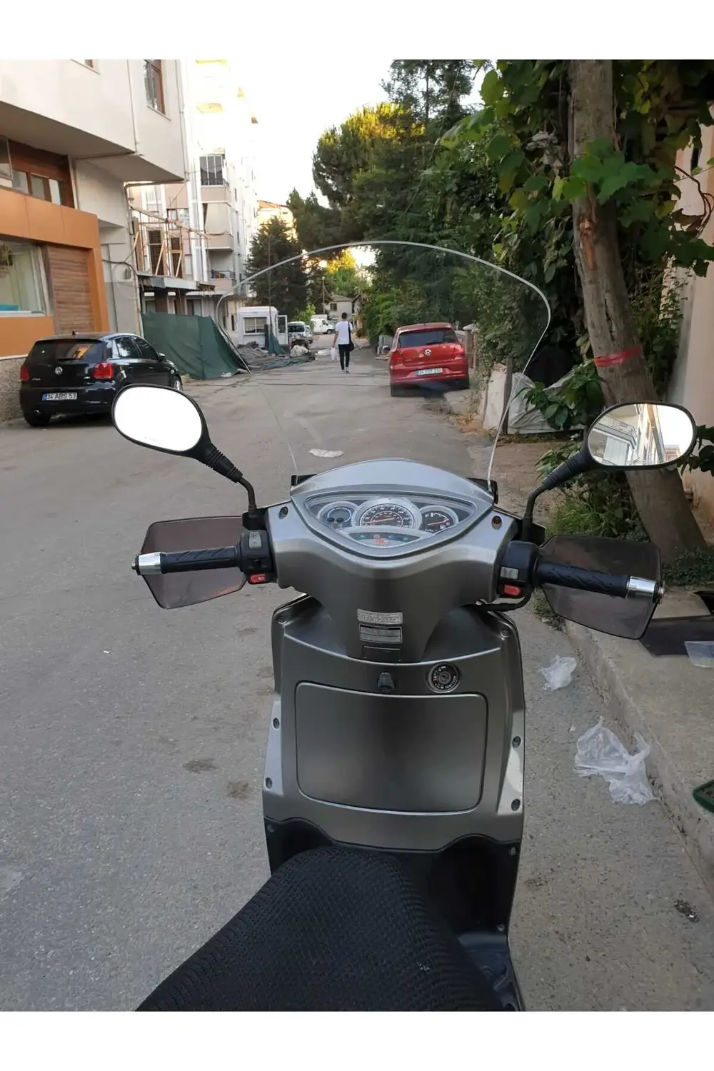 Kymco People S 200 Ön Cam 2011 Model 48cm Şeffaf Renkli 4mm UZUN