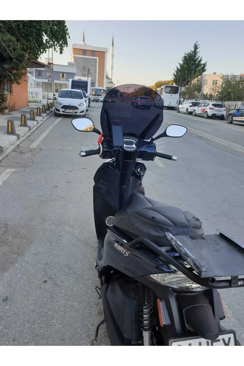 Kymco People S 200 Ön Cam 2020-2025 Model 38cm Siyah Renkli 4mm S