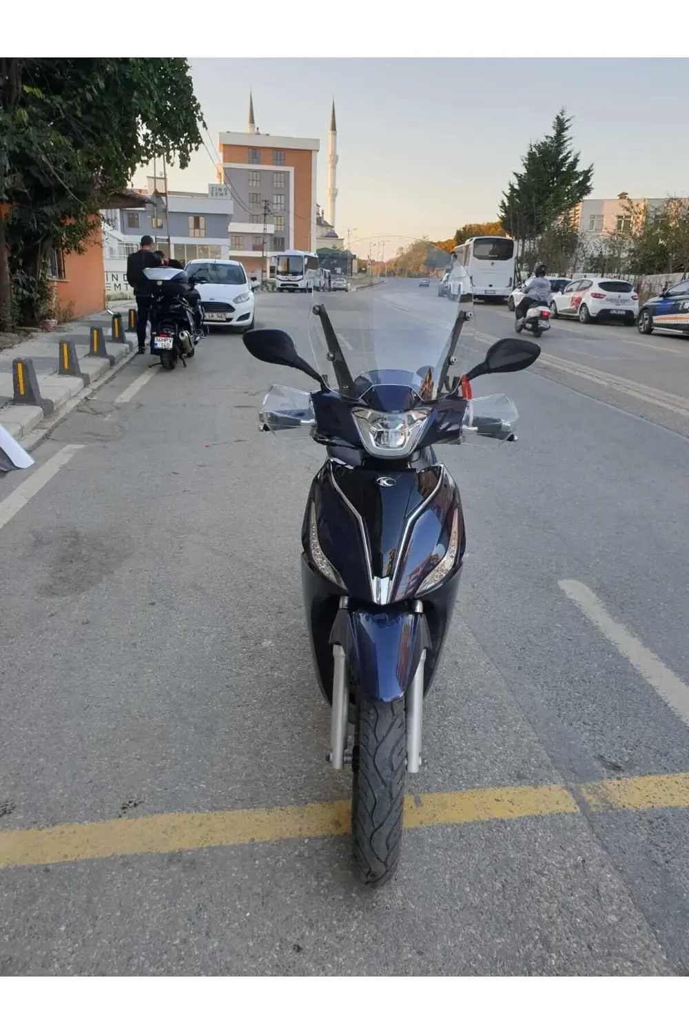 Kymco People S 200 Ön Cam 2021 2024 Model 38cm Şeffaf Renkli 4mm