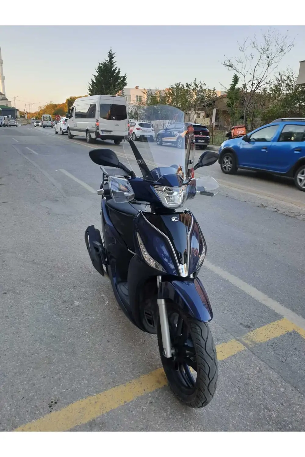 Kymco People S 200 Ön Cam 2021 2024 Model 38cm Şeffaf Renkli 4mm