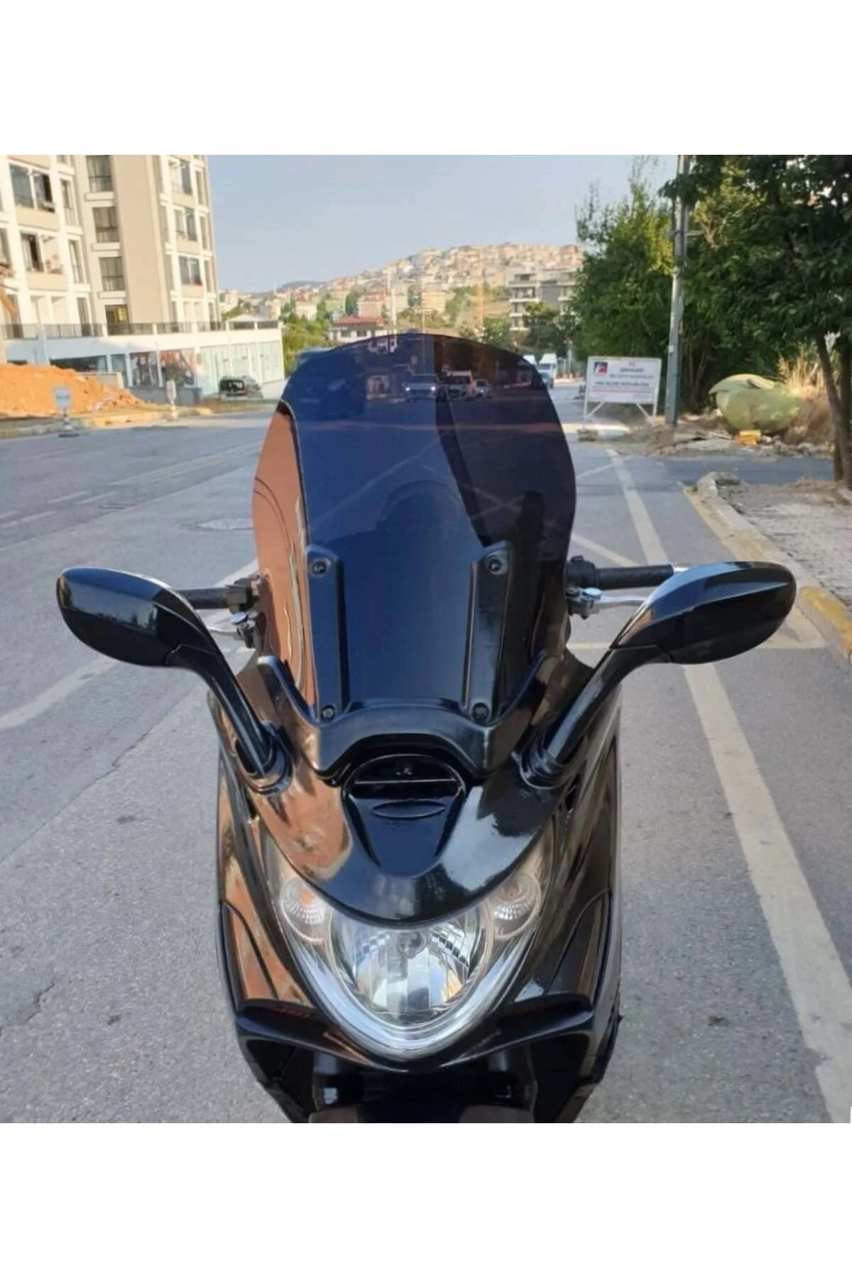 Kymco Xciting 250 İ Ön Cam 2008-2012 Model 62cm Siyah Renkli 4mm